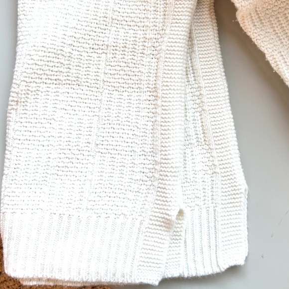 Madewell Antique Cream Checkered Turtleneck Sweater Size XS - Picture 7 of 7